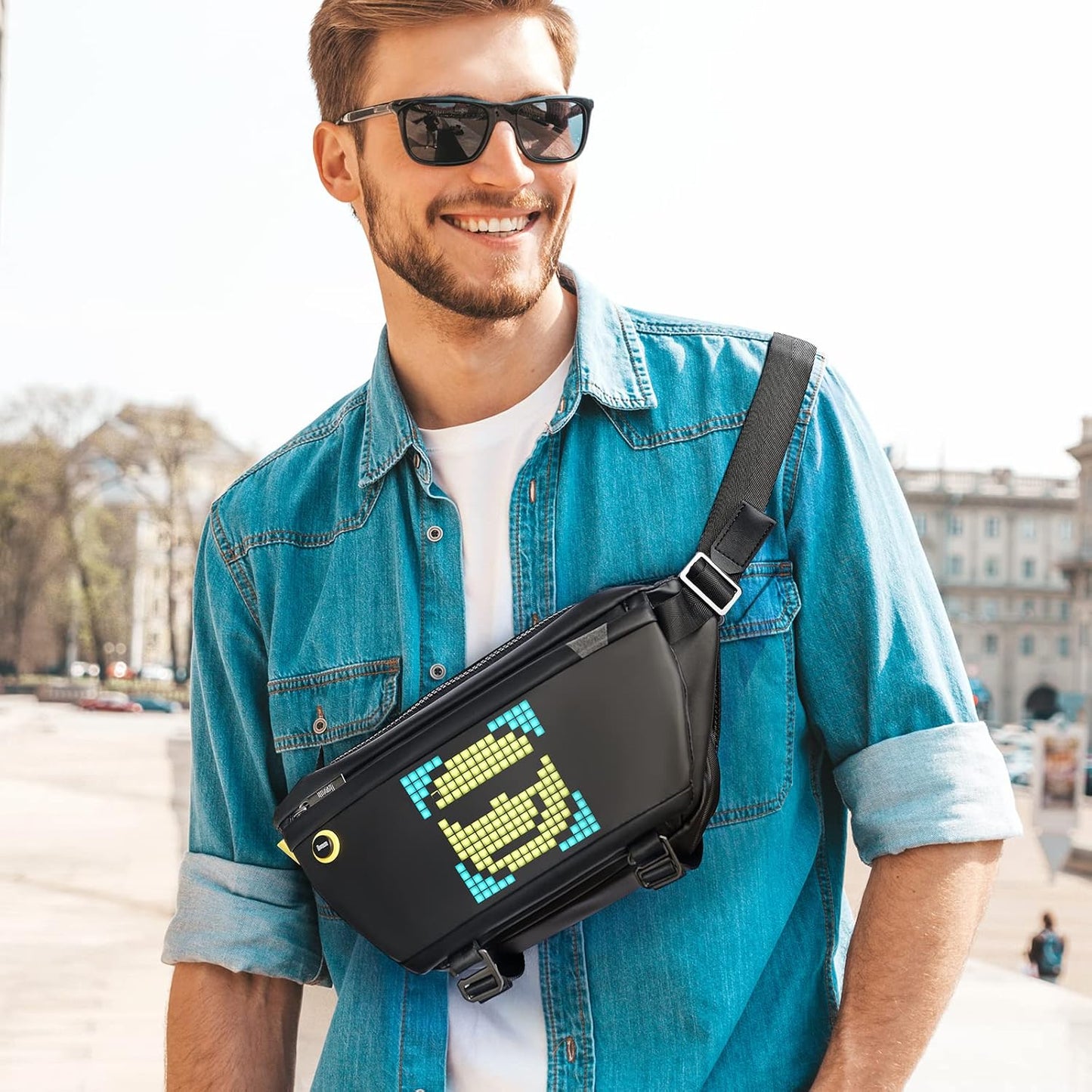 Divoom Sling Bag Pixel Art LED Daypack