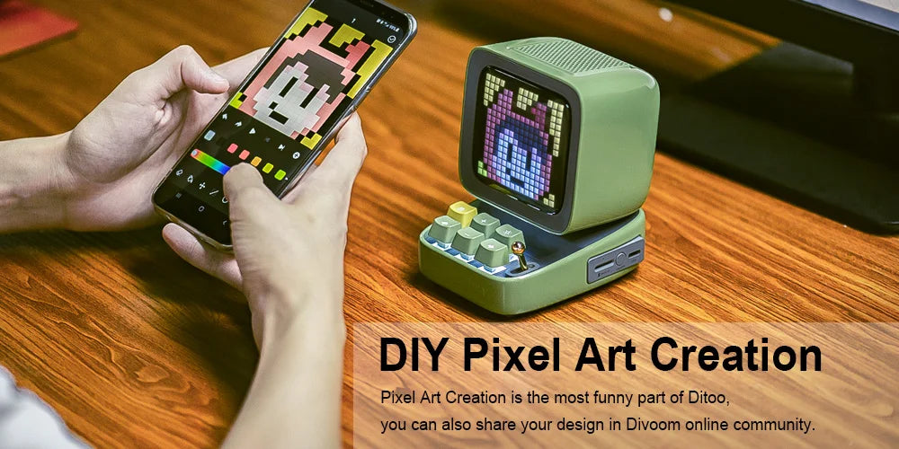 Divoom Ditoo-Pro Retro Pixel Art Bluetooth Speaker