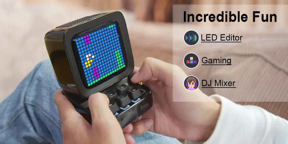 Divoom Ditoo-Pro Retro Pixel Art Bluetooth Speaker